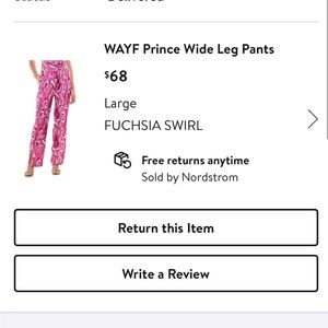 Wayf swirl print pants